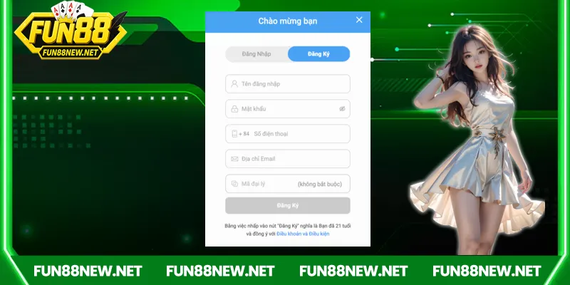 Giới thiệu về đăng ký Fun88